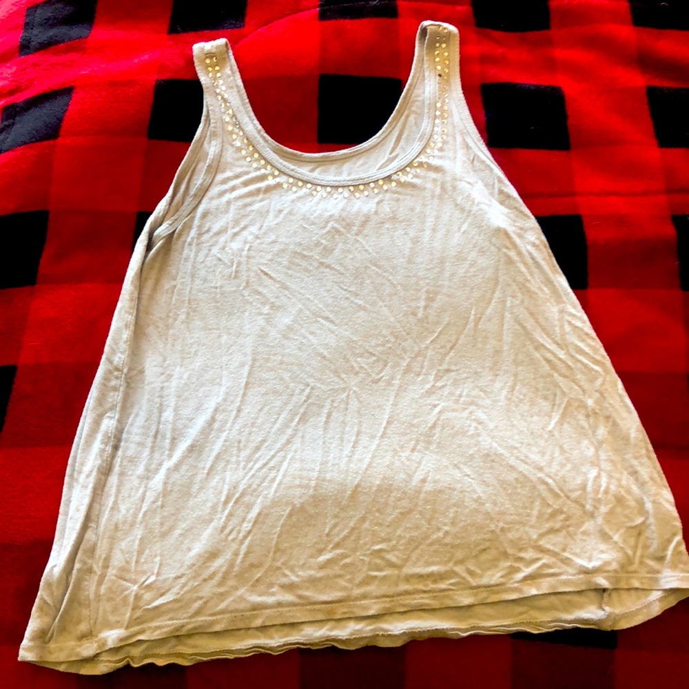 Selena Gomez Silver Tank Top